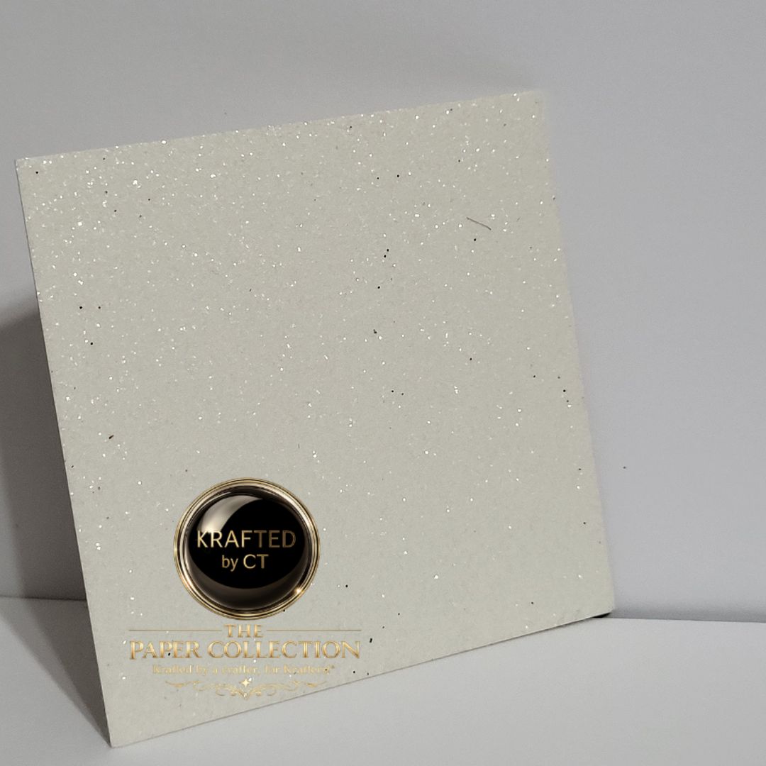 Snow White - Glitter Cardstock