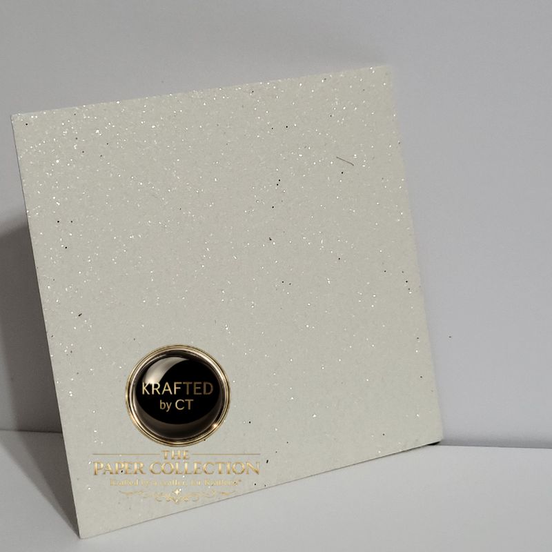 Snow White - Glitter Cardstock