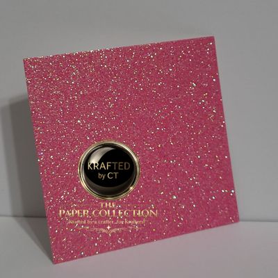 Pink Starburst Glam - 12"  x 12" Glitter Cardstock