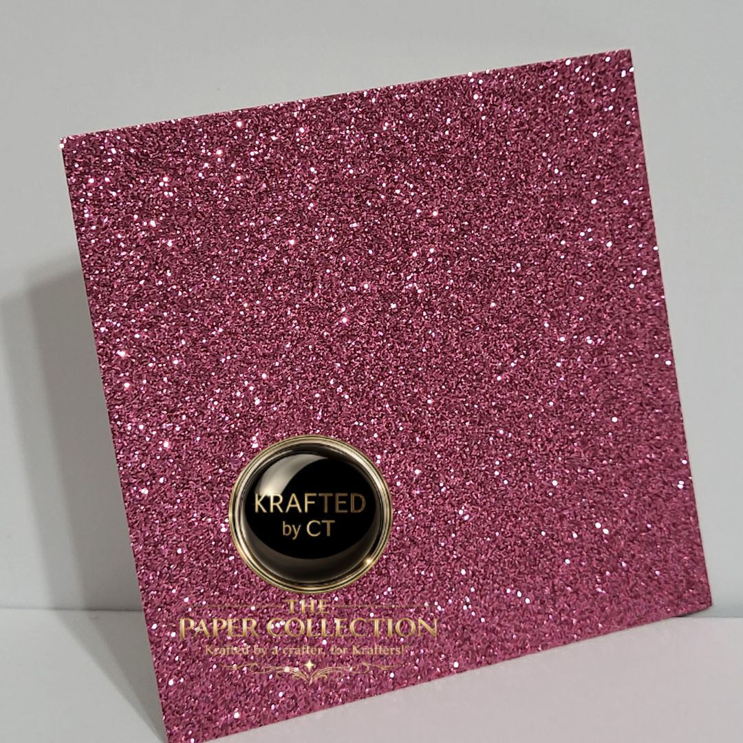 Rosé Glam Sparkle - Glitter Cardstock