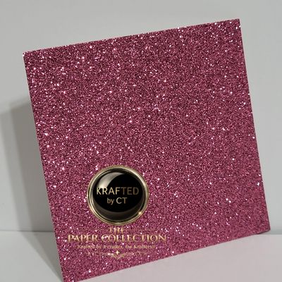 Rosé Glam Sparkle - 12"  x 12" Glitter Cardstock