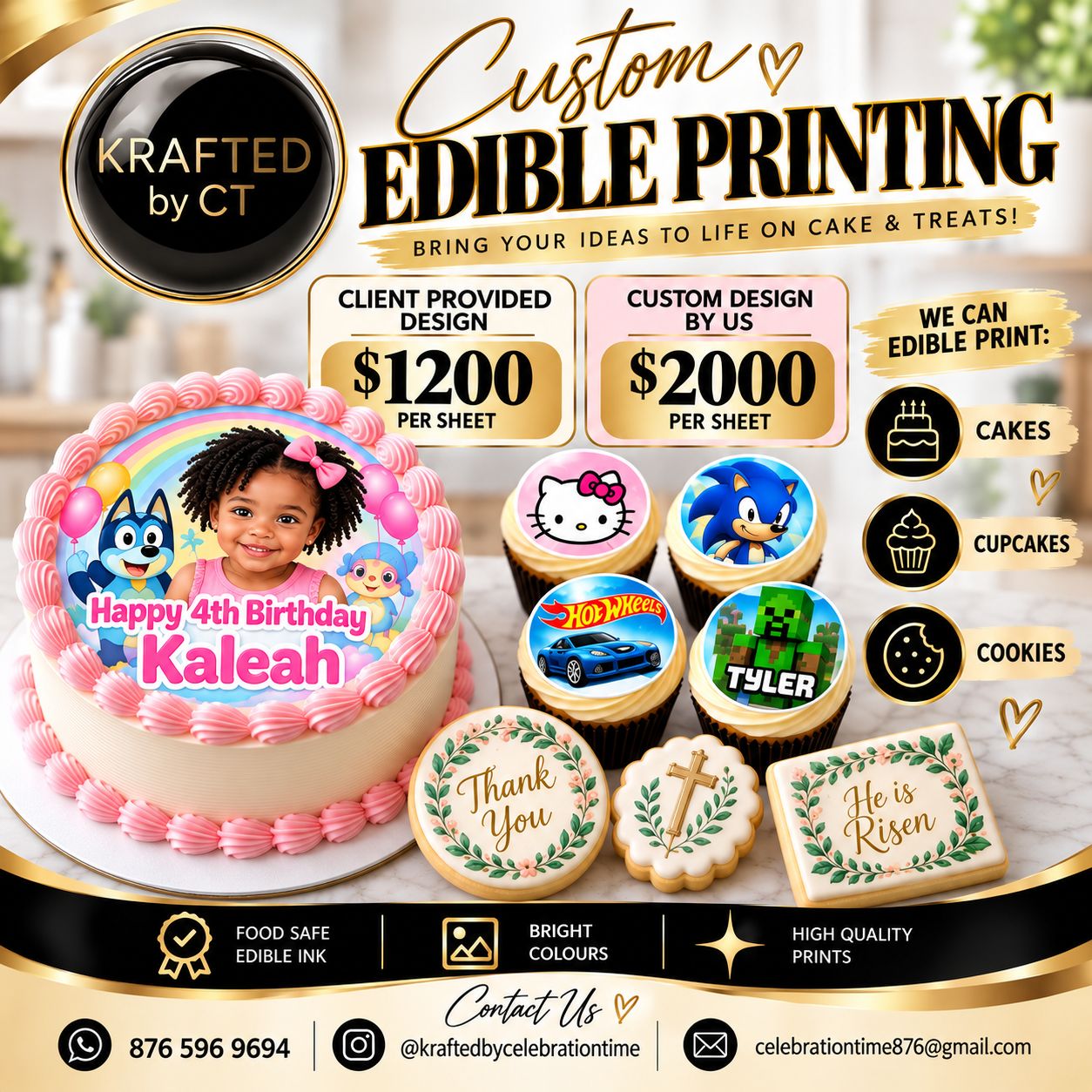 Get your edible customized print