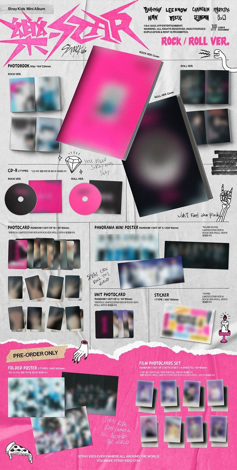 Stray Kids – [ROCK-STAR (樂-STAR) (ROCKSTAR)] (Random VER.)