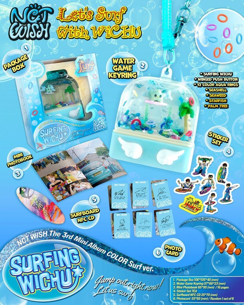 NCT WISH – 3rd Mini Album [COLOR] (Surf Ver.) (Smart Album)