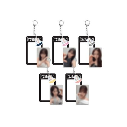 Photocard Holder &amp; Keyring Set LE SSERAFIM VR CONCERT Invitation MD