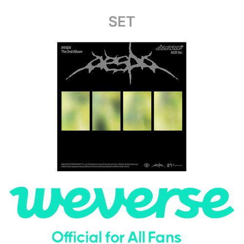 [WEVERSE POB] aespa – 2nd Album [LEMONADE] (ACID Ver.) (Set)