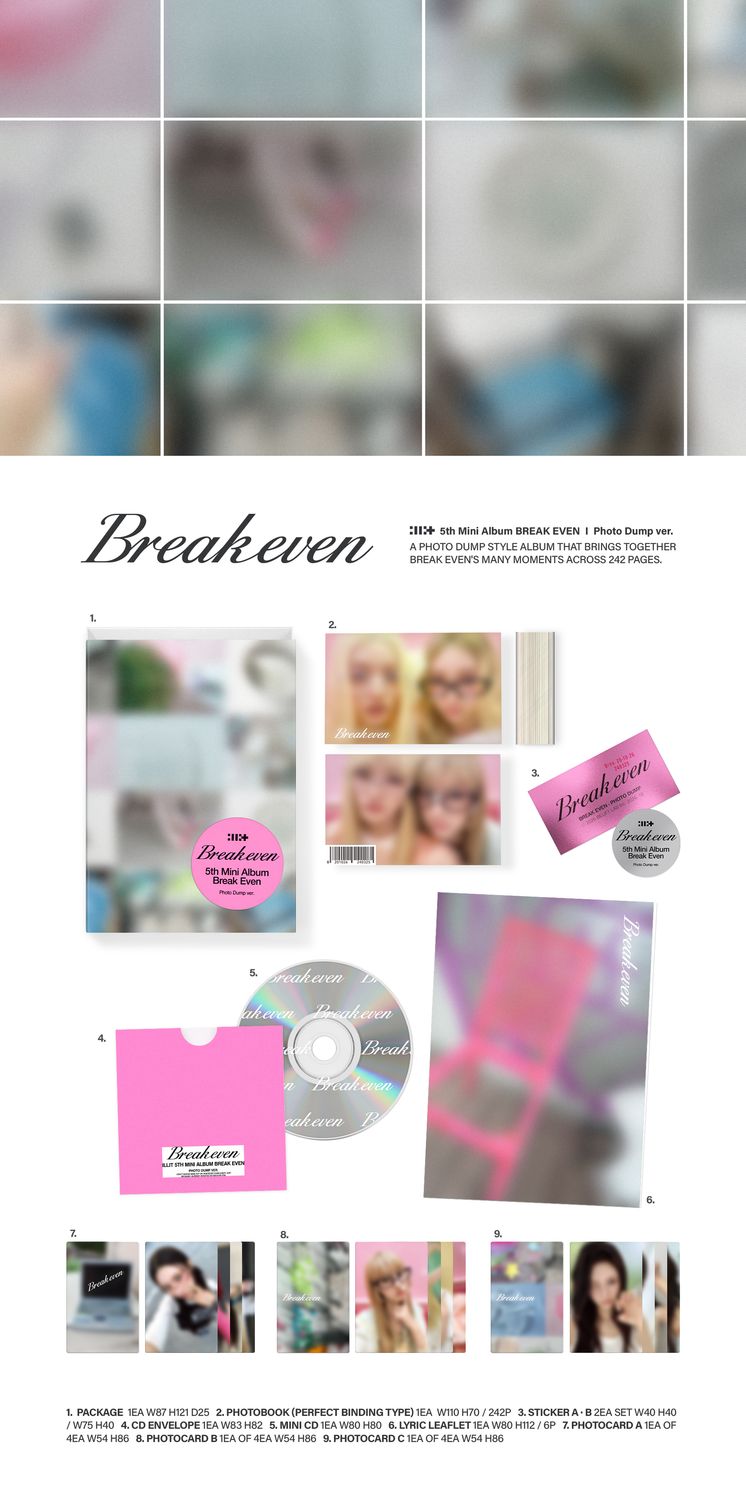 ILLIT - 5th Mini Album [BREAK EVEN] (Photo Dump Ver.)