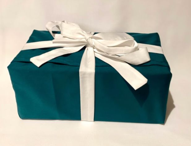 Dark Green and White Fabric Wrap