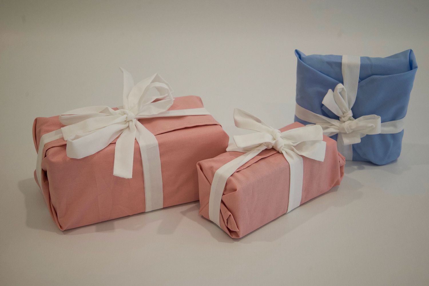 Pink and White Fabric Wrap