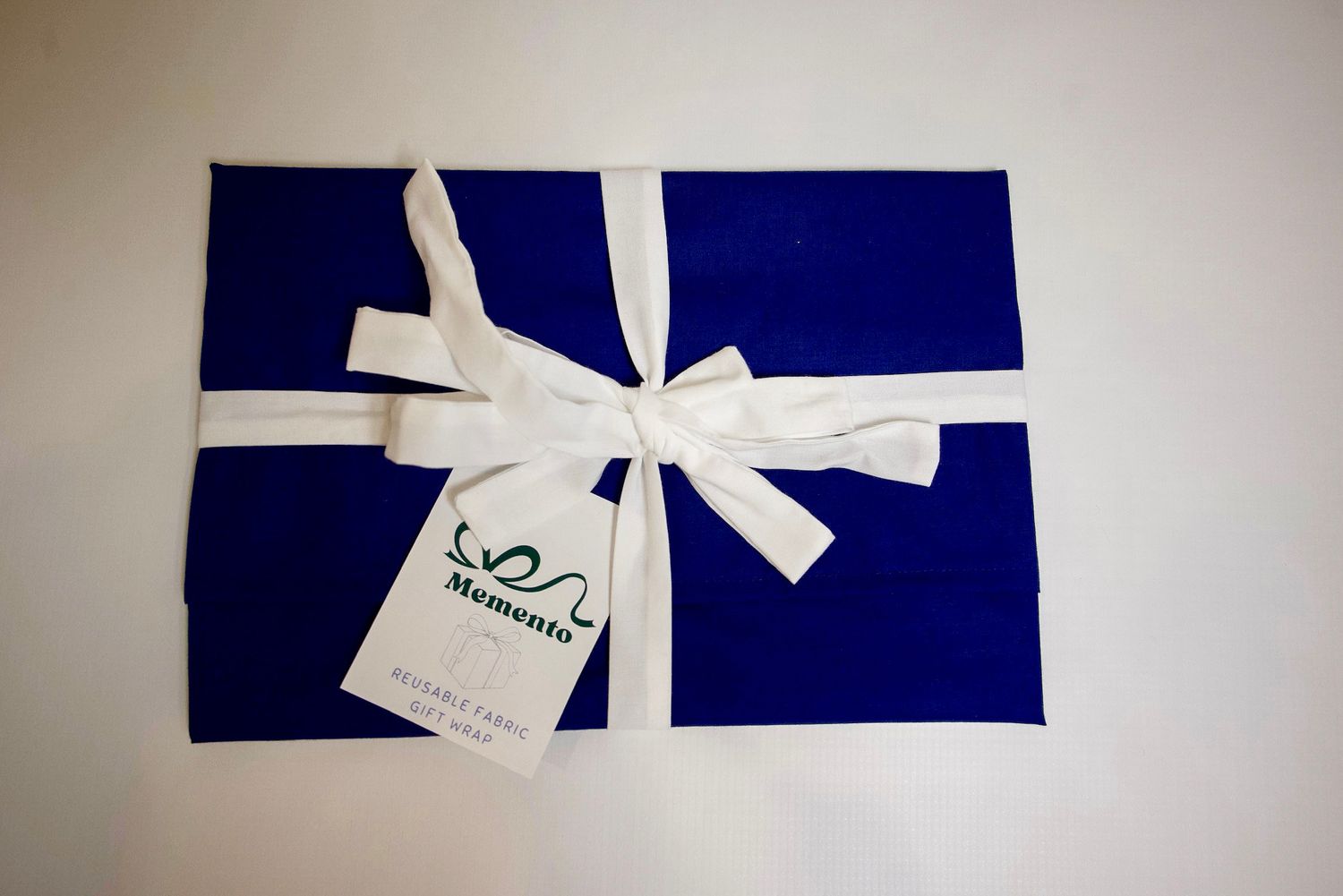Navy Blue and White Fabric Wrap
