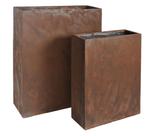 Texas Terrace Partition 2er Set L60/80W22/30H Texas Terrace Partition 2er Set L60/80W22/30H, Farbe: Braun, Form: rechteckig, Gefäß: Topf, Material: Clayfibre, Oberfläche: matt