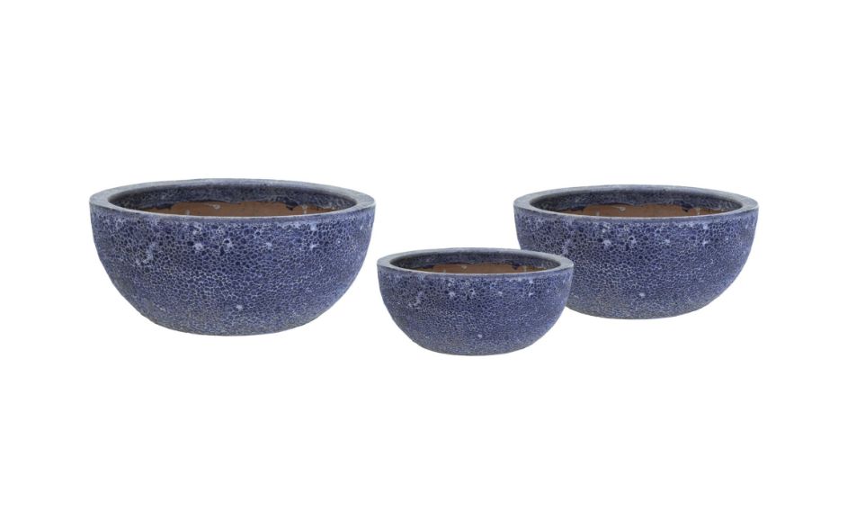 Antique Bowl 3er Set Antique Bowl 3er Set, Farbe: Blau, Form: rund, Gefäß: Schale, Material: Keramik, Oberfläche: antik
