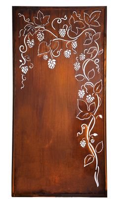 Paravent Hopfen mit herausbiegbaren Blättern H200B100