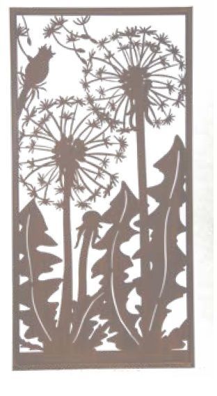 Paravent offene Pusteblumen breit H200B100