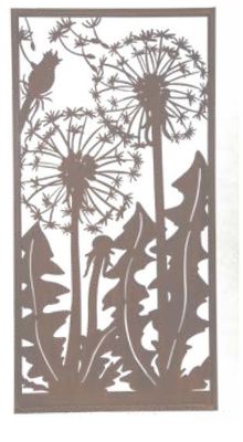 Paravent offene Pusteblumen breit H200B100