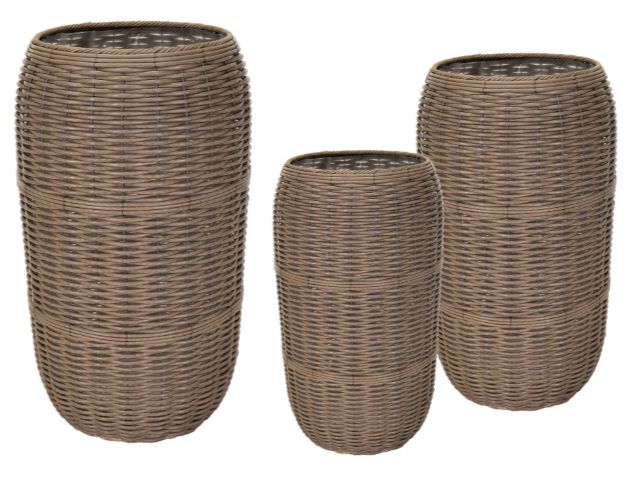 Antibes High Vase Natural Grey S3 D32/55H67/97