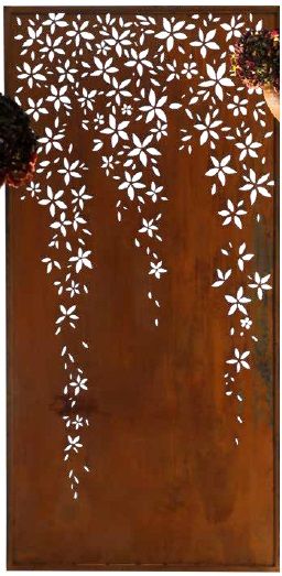 Paravent Blumenregen H200B100