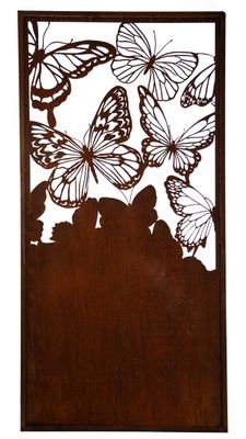 Paravent filigrane Schmetterlinge breit H200B100