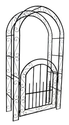 Baron Gardendoor-Arch Bow Black L115W43H215