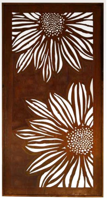 Paravent Gerbera breit H200B100