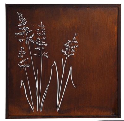 Paravent Gräser quadratisch H100B100