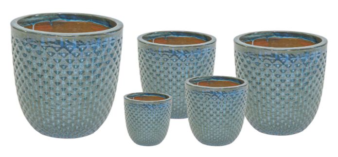 Grace Bullet Wyber S5 D14/38H16/40 Grace Bullet Wyber S5 D14/38H16/40, Material: Keramik, Farbe: Grün, Gefäß: Topf, Form: rund, Oberfläche: hochglanz