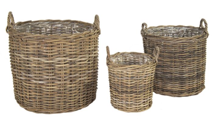 Large Kubu Basket Round -F- S3 D35/65H35/55