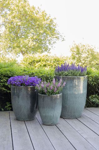 Glazed Egg Vase S3 D35/54H44/67 Glazed Egg Vase S3 D35/54H44/67