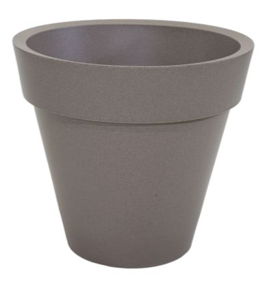 Dali Planter D60 H55, Farbe: Sand, Form: rund, Gefäß: Topf, Material: Kunststoff, Oberfläche: matt