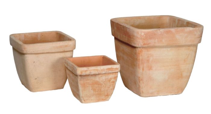 Whitewash Standard Pot Square S3 W23/39H20/35