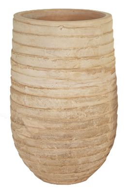 Whitewash Vase Rib D35 H70 Whitewash Vase Rib D35 H70