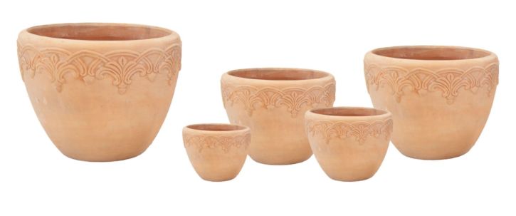 Whitewash Swirl Pot S5 D23/60 H20/47