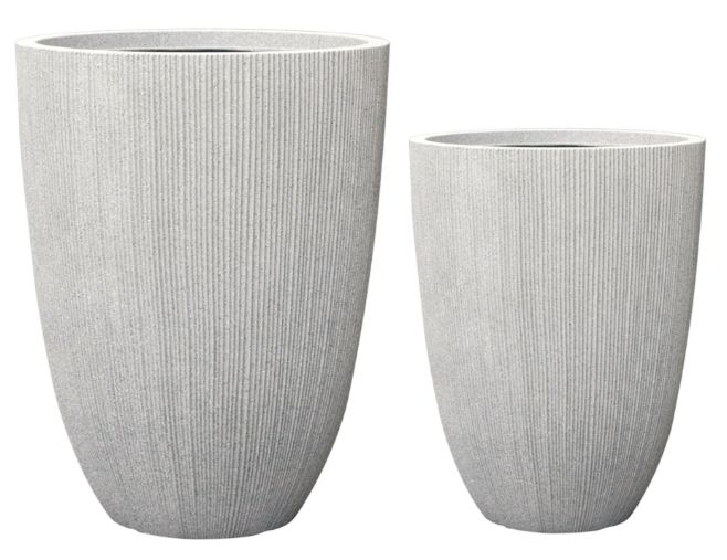 Titan Hera Egg Vase Beige S2 D37/44H49/58