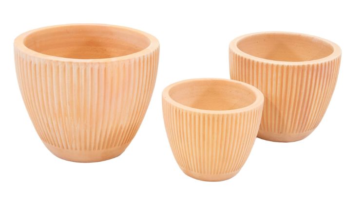 Whitewash Vert. Rib Egg S3 D25/38 H21/31