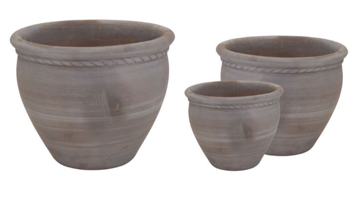 Mystic Brown Rope Pot S3 D35/60H29/48