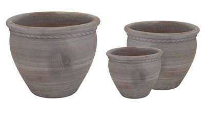 Mystic Brown Rope Pot S3 D35/60H29/48