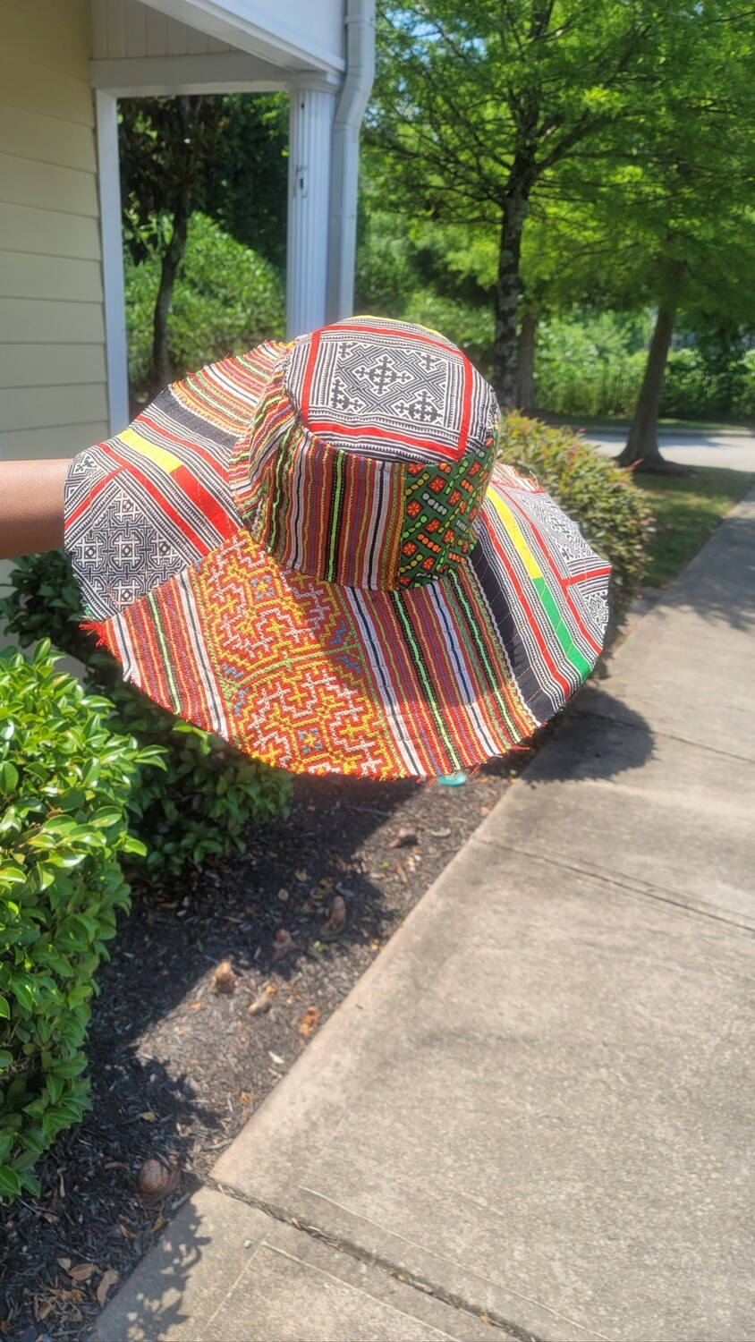 Patchwork Sun Hat, One of A Kind!