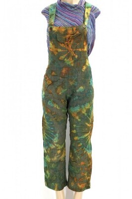 Tie Dye All Over Jumpsuit, Green