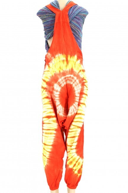 Tie Dye All Over Jumpsuit, Orange