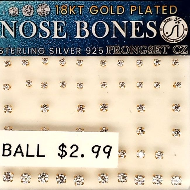 Nose Hoop - Ball Gold