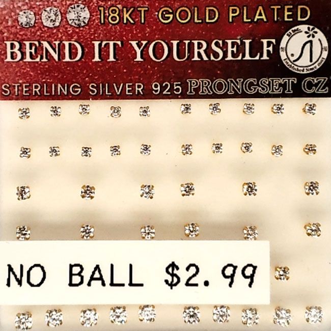 Nose Hoop - No Ball Gold