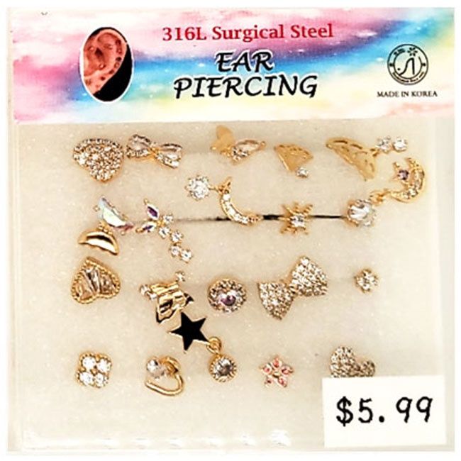 Nose Hoop - Stud Gold