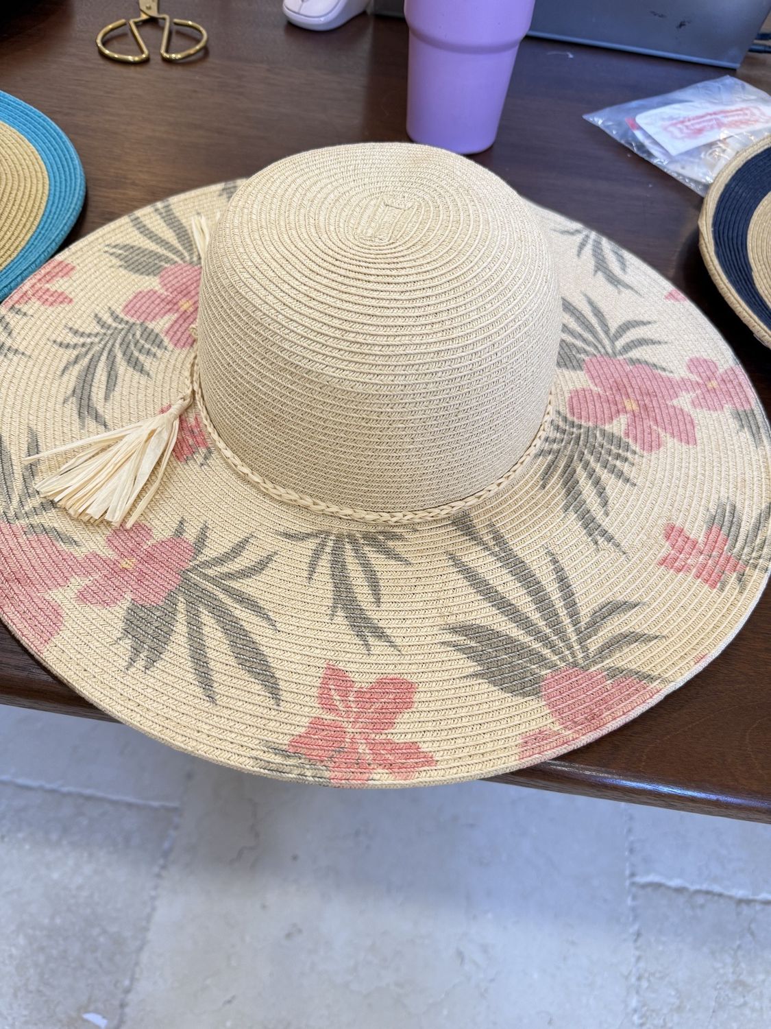 Julie|Hibiscus|Floral|Floppy Hat