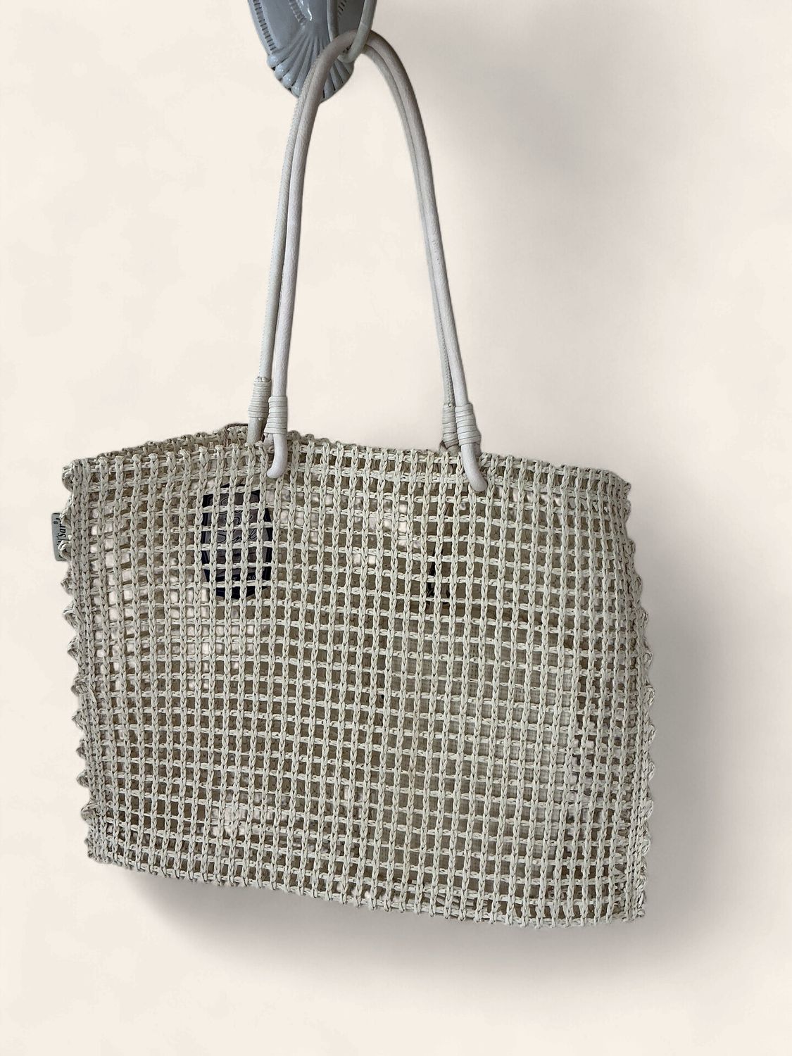 Paper Straw Shoulder Tote
