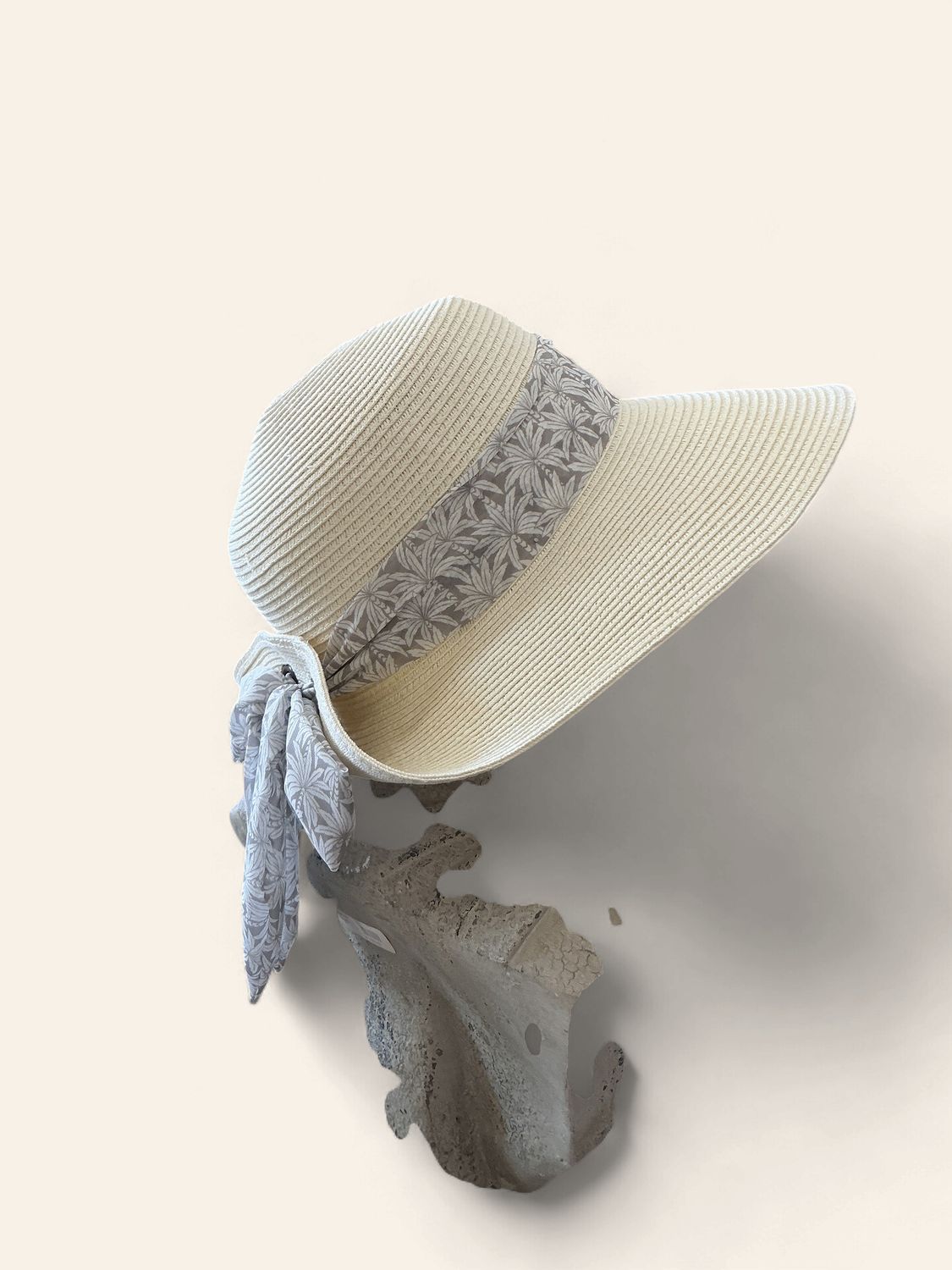 Nine West|Hat|Grey|Palm Band