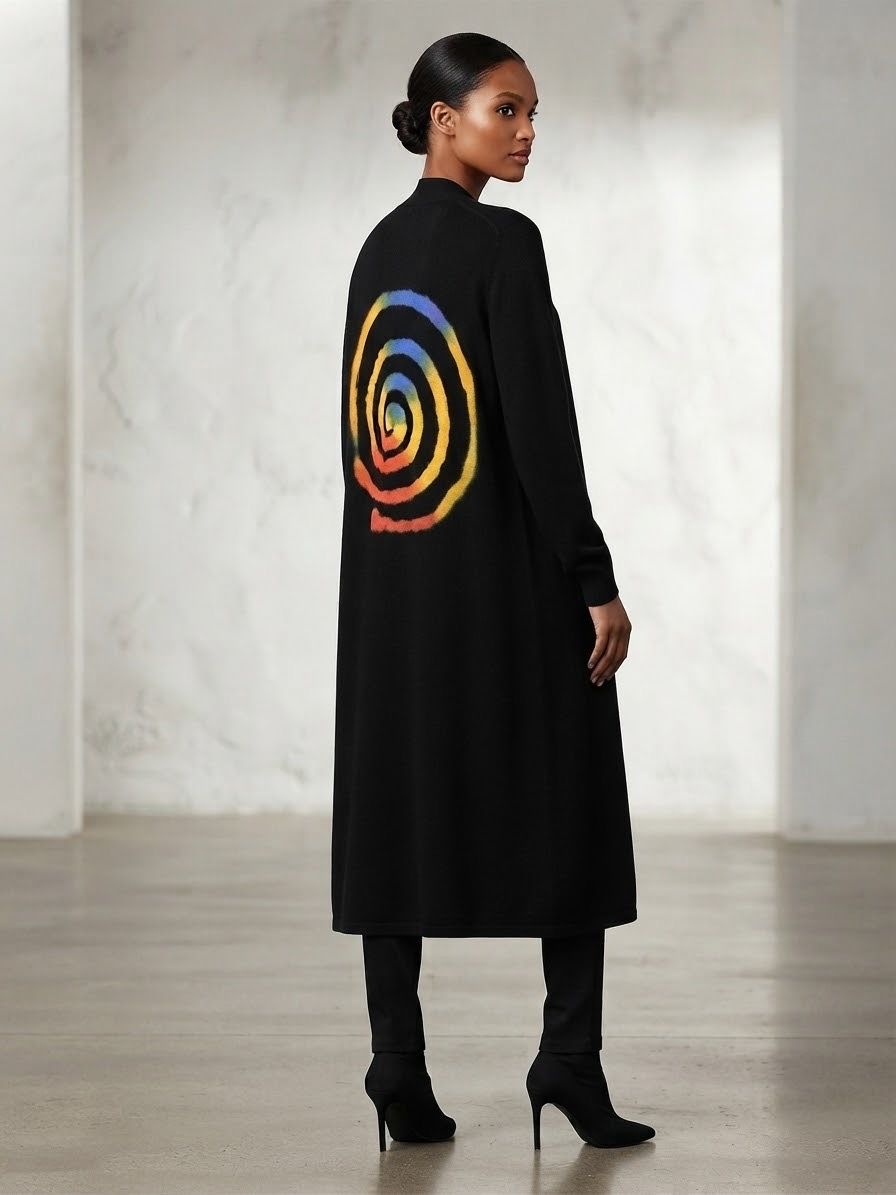 Long| Multi Color|Spiral|8001|Duster