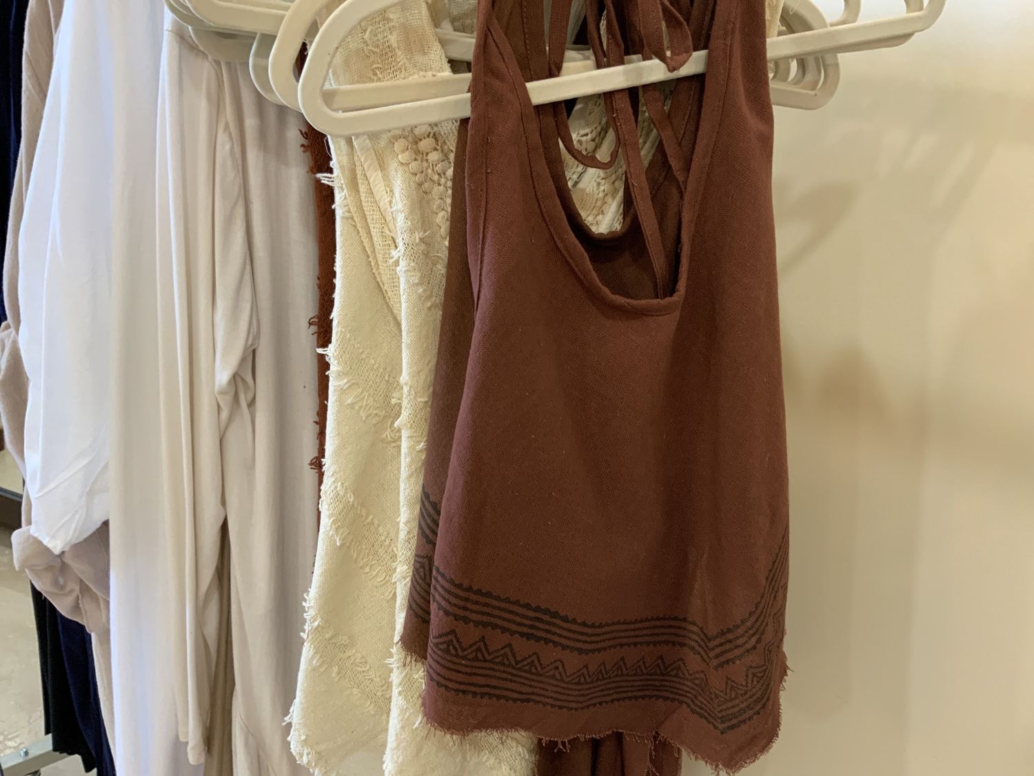 Triangle Top|Cotton|Kerchief Halter