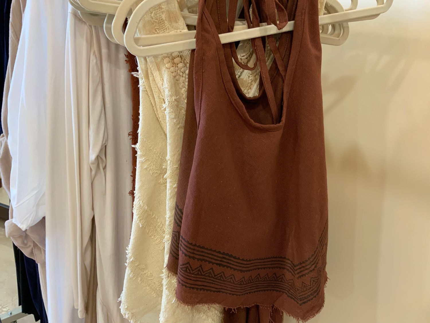 Triangle Top|Cotton|Kerchief Halter