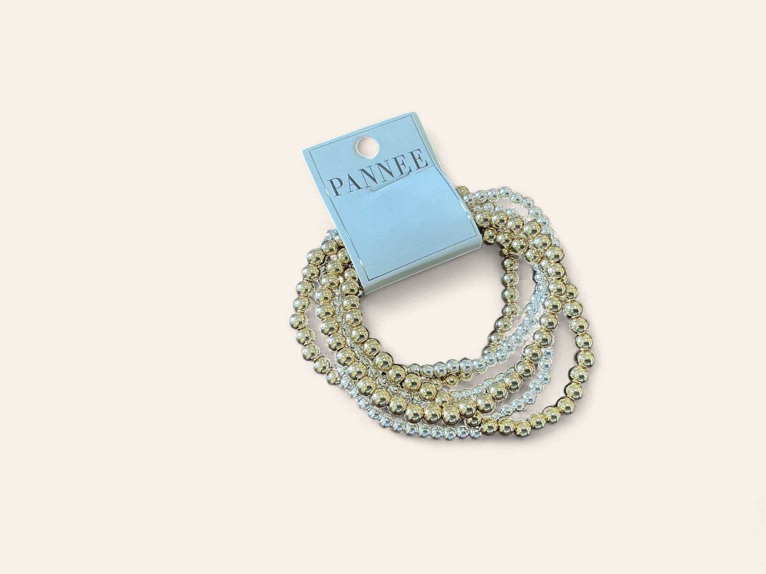 Set of 6| 6" Bracelet Stretch|Gold/Silver|B04738