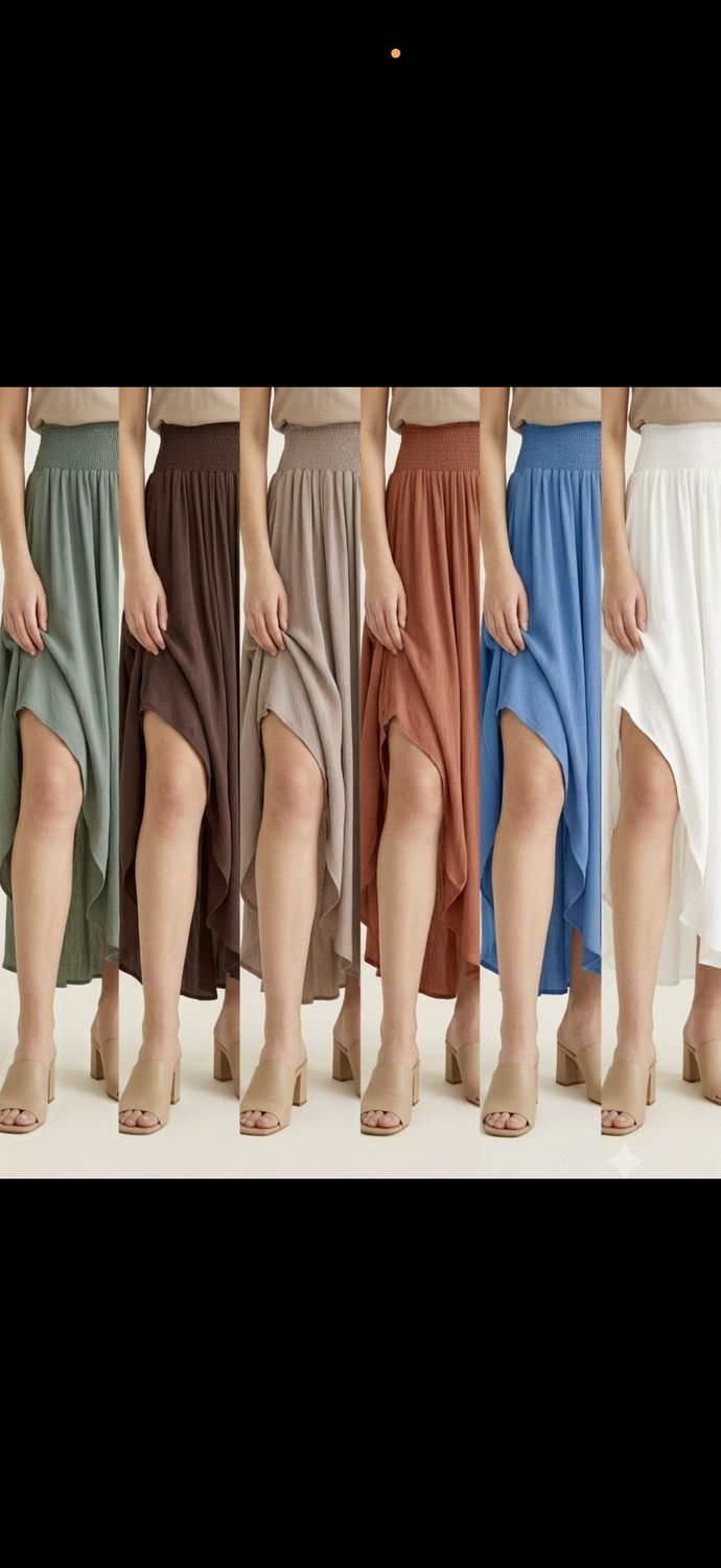Gauze|Flowy|Maxi Skirt